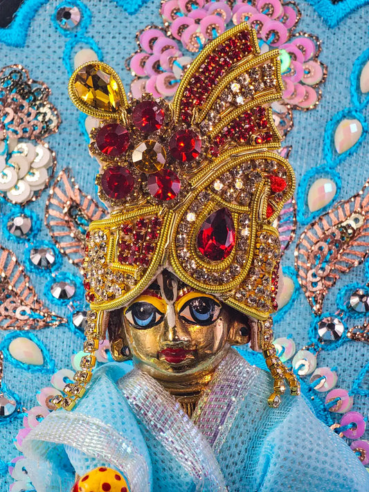 ethernal mukut shringar laddu gopal thakurji kanha ji bal om poshak mathura online best 