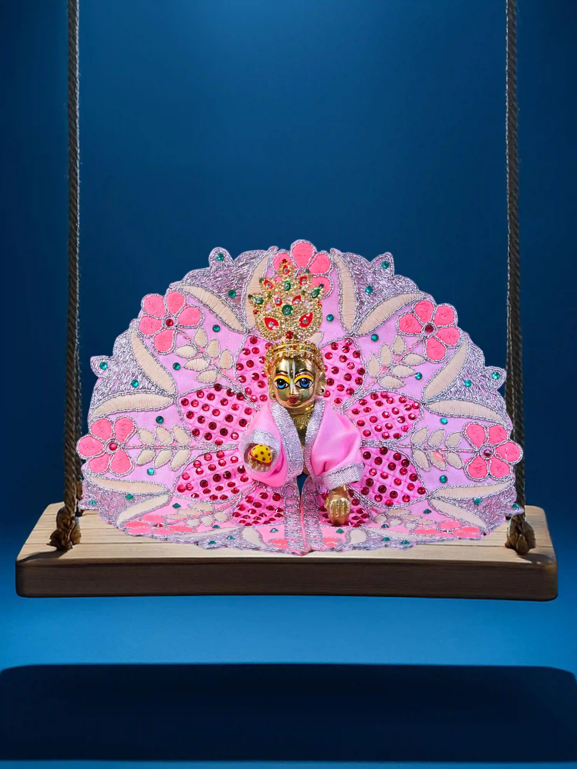 floral harmony pink bal thakur ji laddu bal gopal dresses poshak 