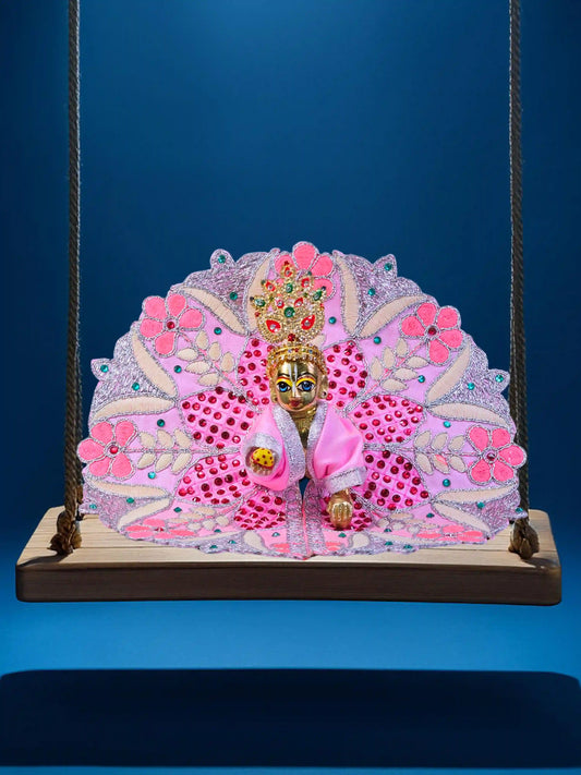 floral harmony pink bal thakur ji laddu bal gopal dresses poshak 