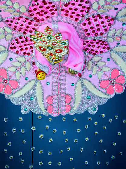 floral harmony pink bal thakur ji laddu bal gopal dresses poshak 