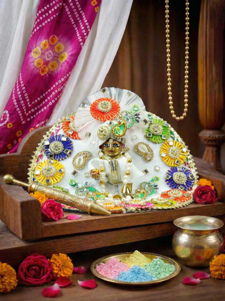 Utsav Chakra Bhavya Holi Special Laddu Gopal Poshak