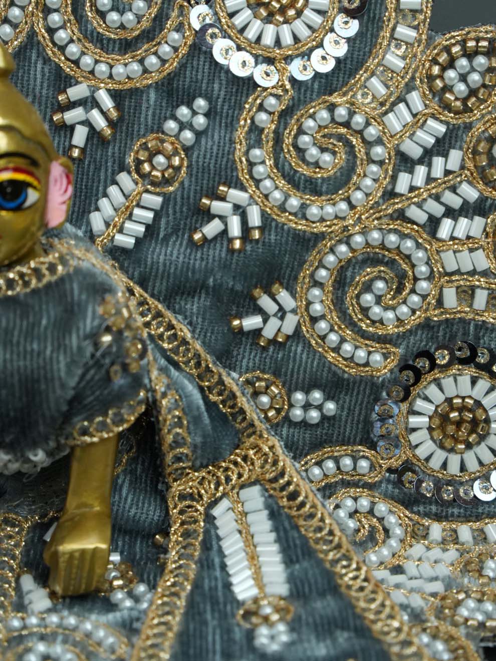 Vartikashri Velvet Grey Fancy Poshak for Kanha Ji — product image 3