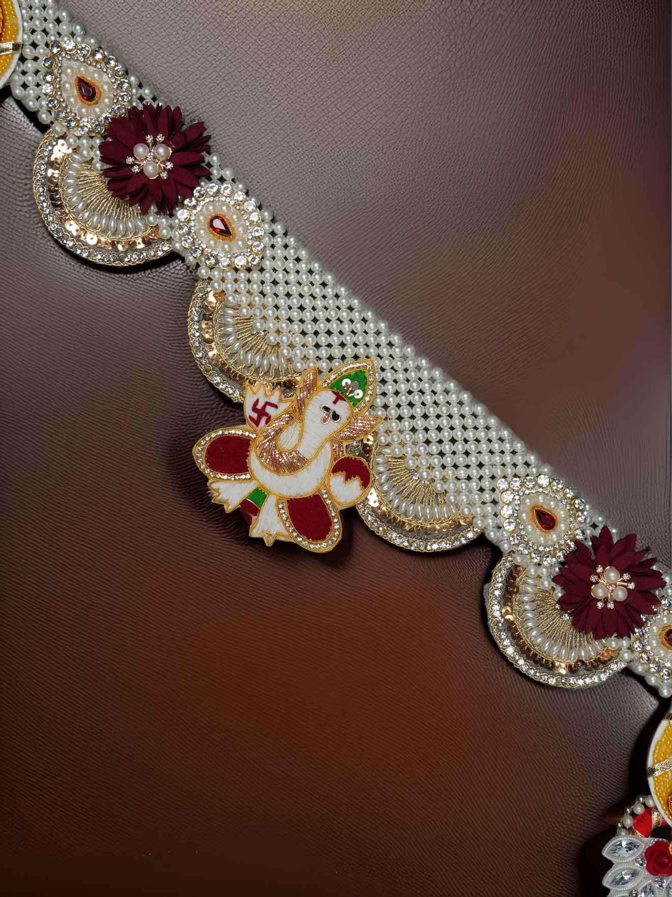 ganpati toran bandharwar dresses laddu gopal dress thakurji kanha ji bal om poshak mathura online best diwali pooja