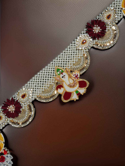 ganpati toran bandharwar dresses laddu gopal dress thakurji kanha ji bal om poshak mathura online best diwali pooja