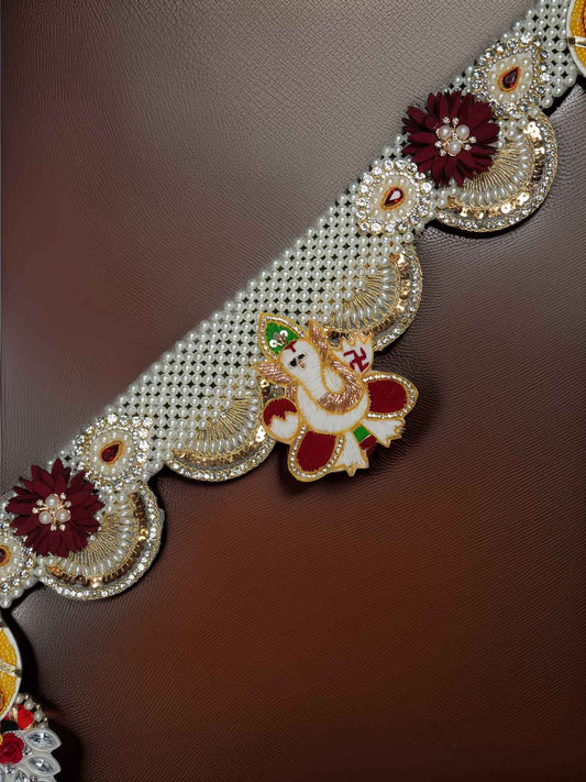 ganpati toran bandharwar dresses laddu gopal dress thakurji kanha ji bal om poshak mathura online best diwali pooja