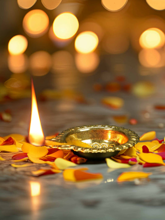 golden Brass Diya dresses laddu gopal dress thakurji kanha ji bal om poshak mathura online best diwali pooja