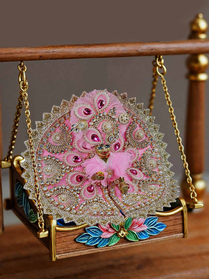 gulabi mohini Heavy dress laddu gopal thakurji kanha ji bal om poshak mathura online best