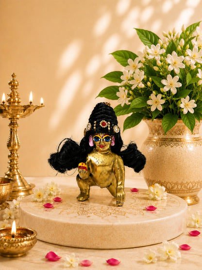 hair kesh Laddu Gopal Dresses Online in India Winter Dress for Poshak Thakurji Kanha Ji Accessories Dhoti Kurta Set Pajama Aasan Janmashtami Special Summer Shringar Fancy Jacket Premium Festival Bistar Combo om poshak kanha thakurji bal lala lalla ladoo