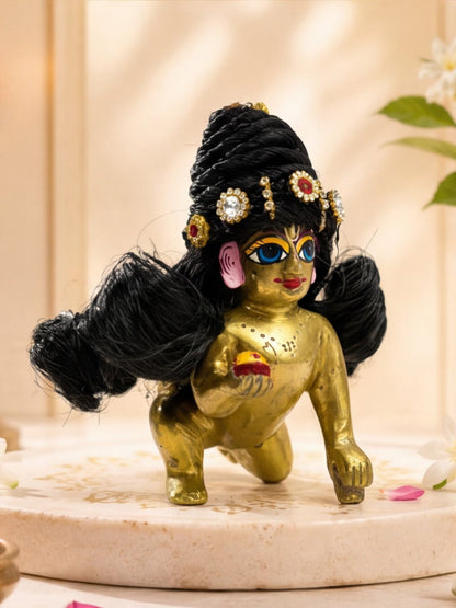 hair kesh Laddu Gopal Dresses Online in India Winter Dress for Poshak Thakurji Kanha Ji Accessories Dhoti Kurta Set Pajama Aasan Janmashtami Special Summer Shringar Fancy Jacket Premium Festival Bistar Combo om poshak kanha thakurji bal lala lalla ladoo