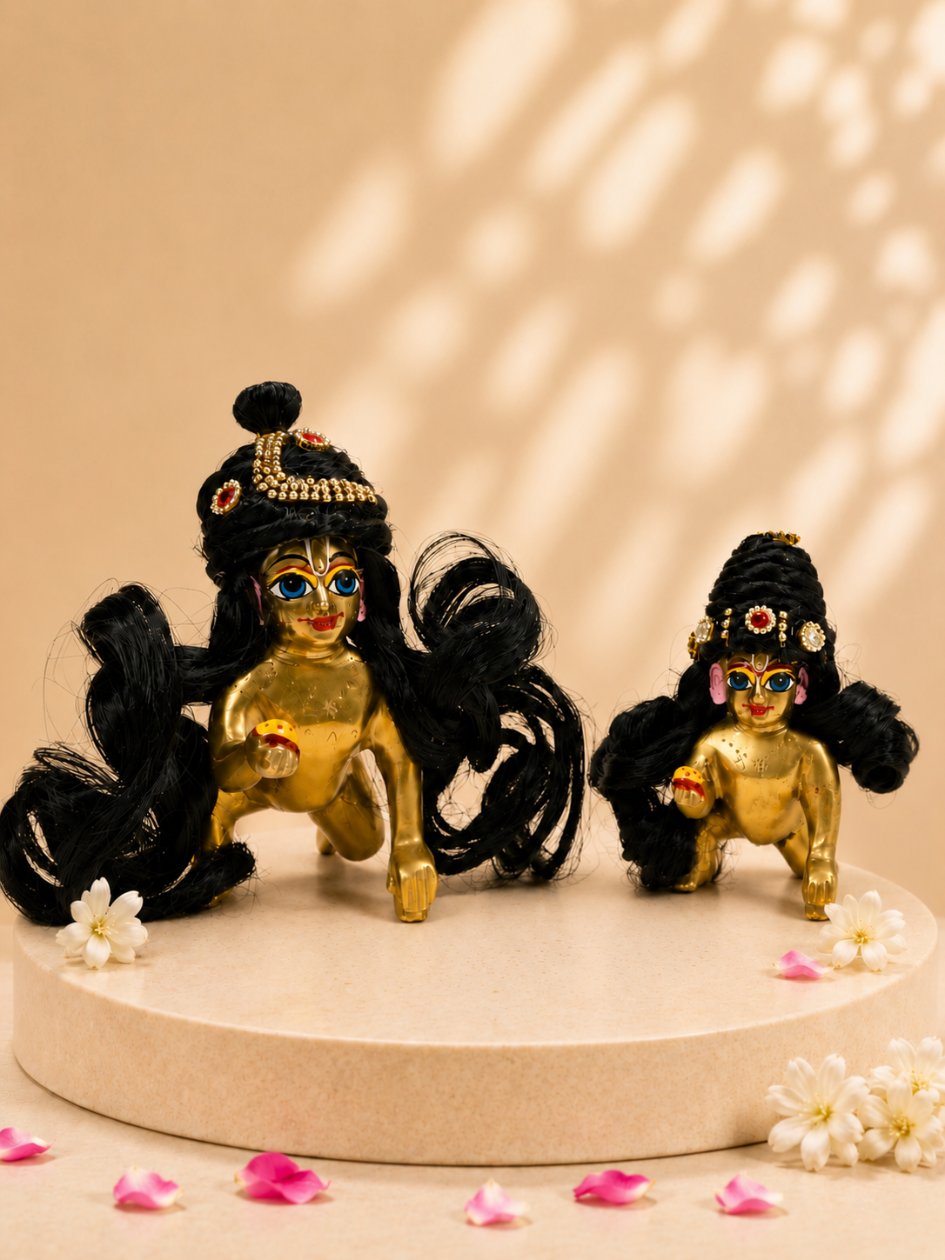 hair kesh Laddu Gopal Dresses Online in India Winter Dress for Poshak Thakurji Kanha Ji Accessories Dhoti Kurta Set Pajama Aasan Janmashtami Special Summer Shringar Fancy Jacket Premium Festival Bistar Combo om poshak kanha thakurji bal lala lalla ladoo