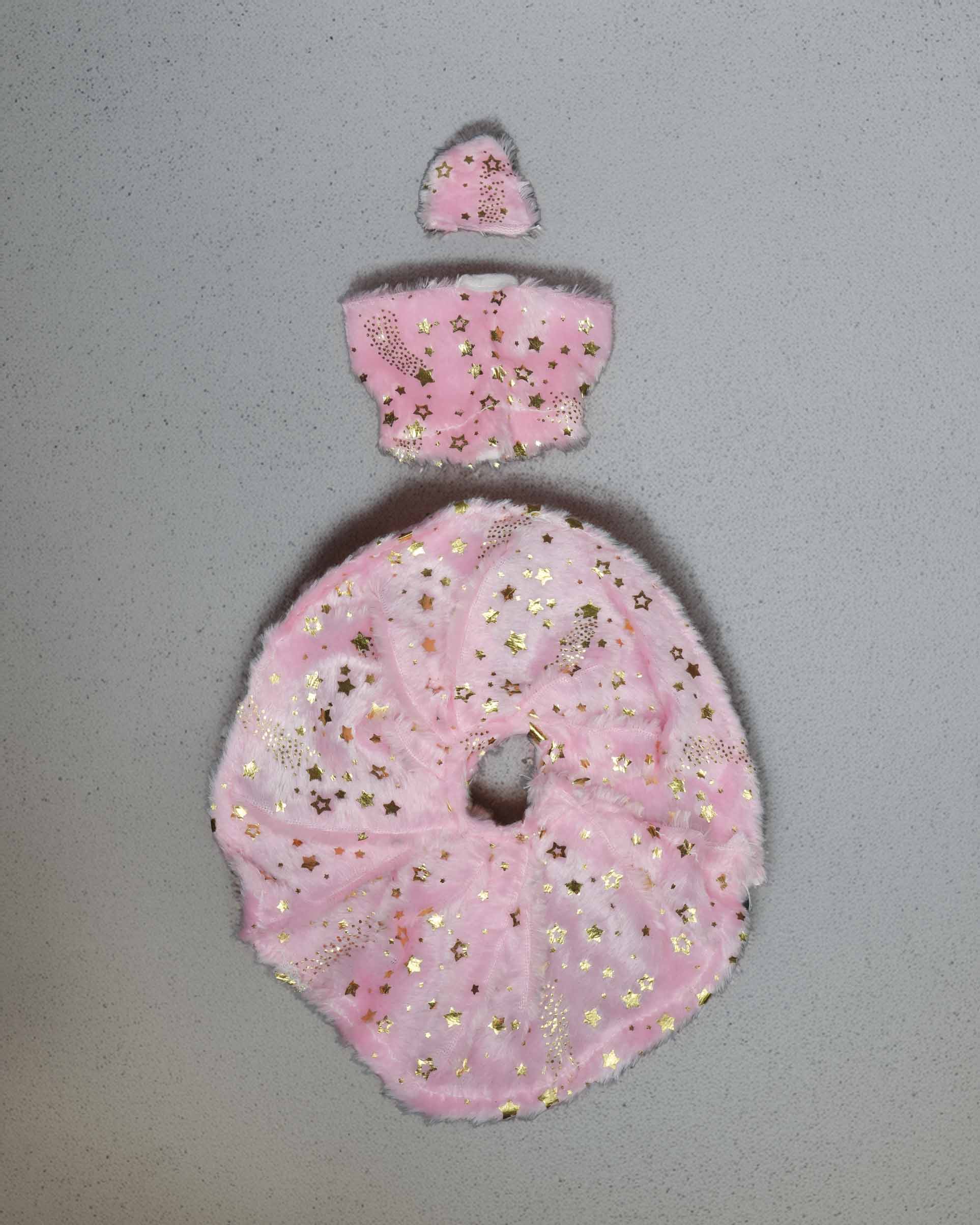 him pink fur winter dress ladoo dresses laddu gopal dress thakurji kanha ji bal om poshak mathura online best