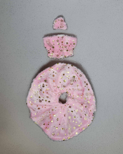 him pink fur winter dress ladoo dresses laddu gopal dress thakurji kanha ji bal om poshak mathura online best