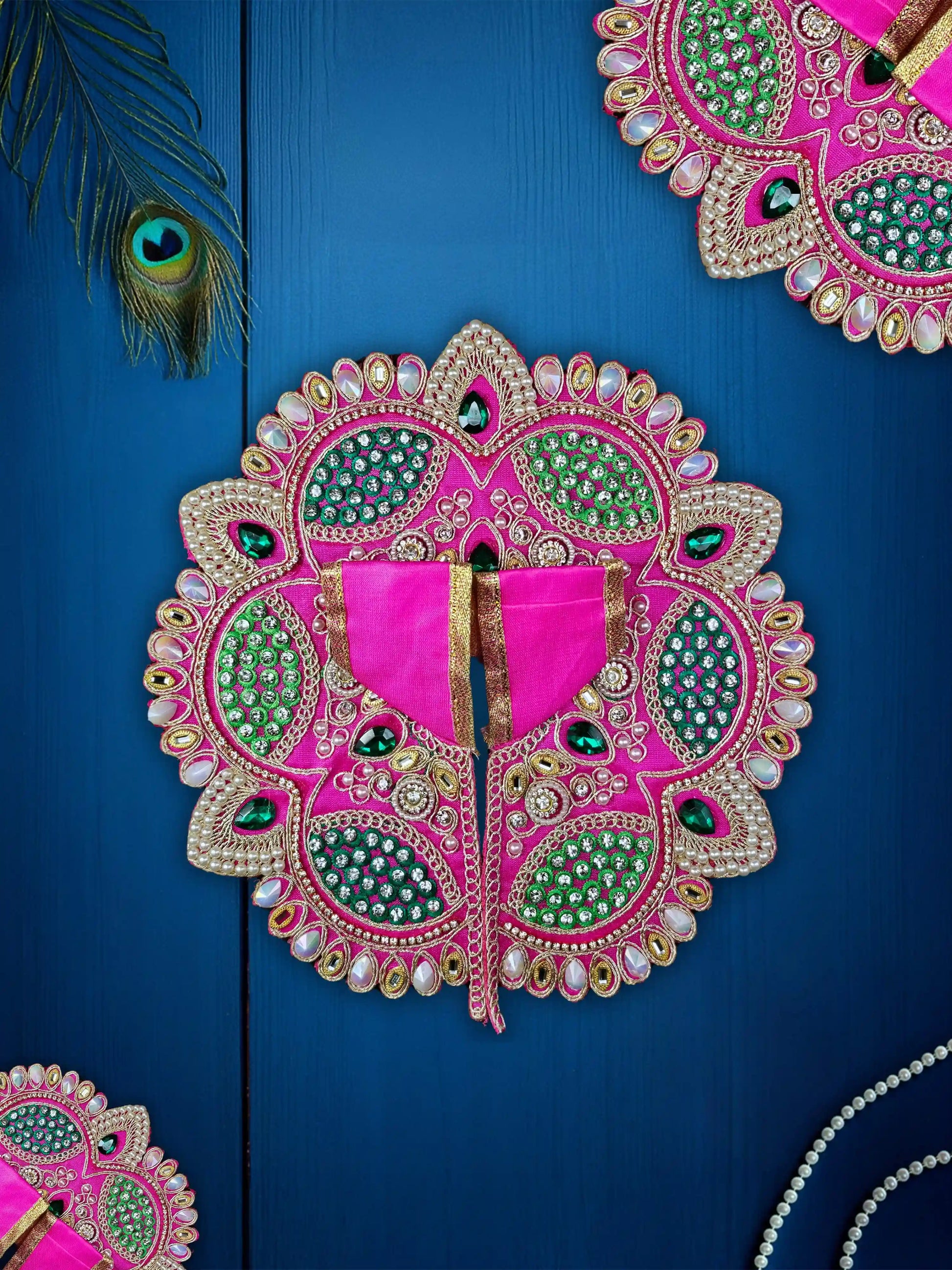 imperial charm pink bal laddu gopal thakur kanha ji dresses poshak 
