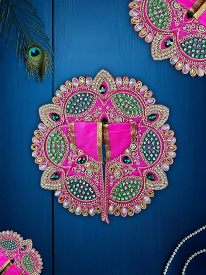 imperial charm pink bal laddu gopal thakur kanha ji dresses poshak 
