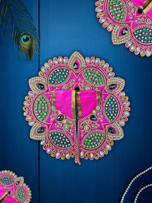imperial charm pink bal laddu gopal thakur kanha ji dresses poshak 