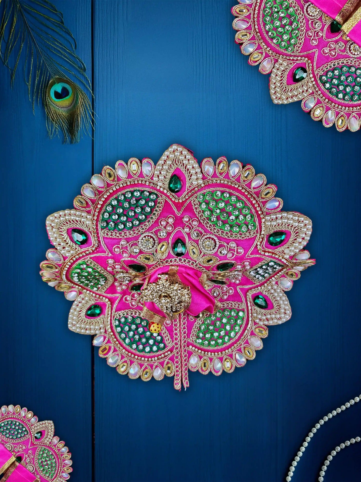 imperial charm pink bal laddu gopal thakur kanha ji dresses poshak 
