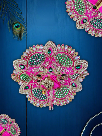 imperial charm pink bal laddu gopal thakur kanha ji dresses poshak 
