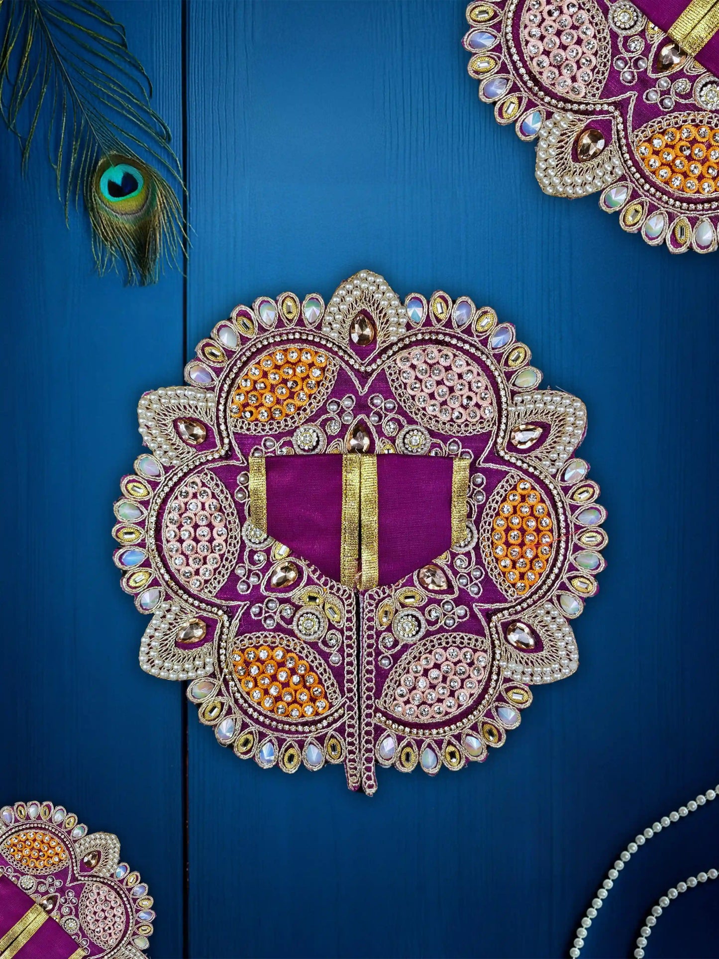 imperial charm purple bal laddu gopal thakur kanha ji dresses poshak