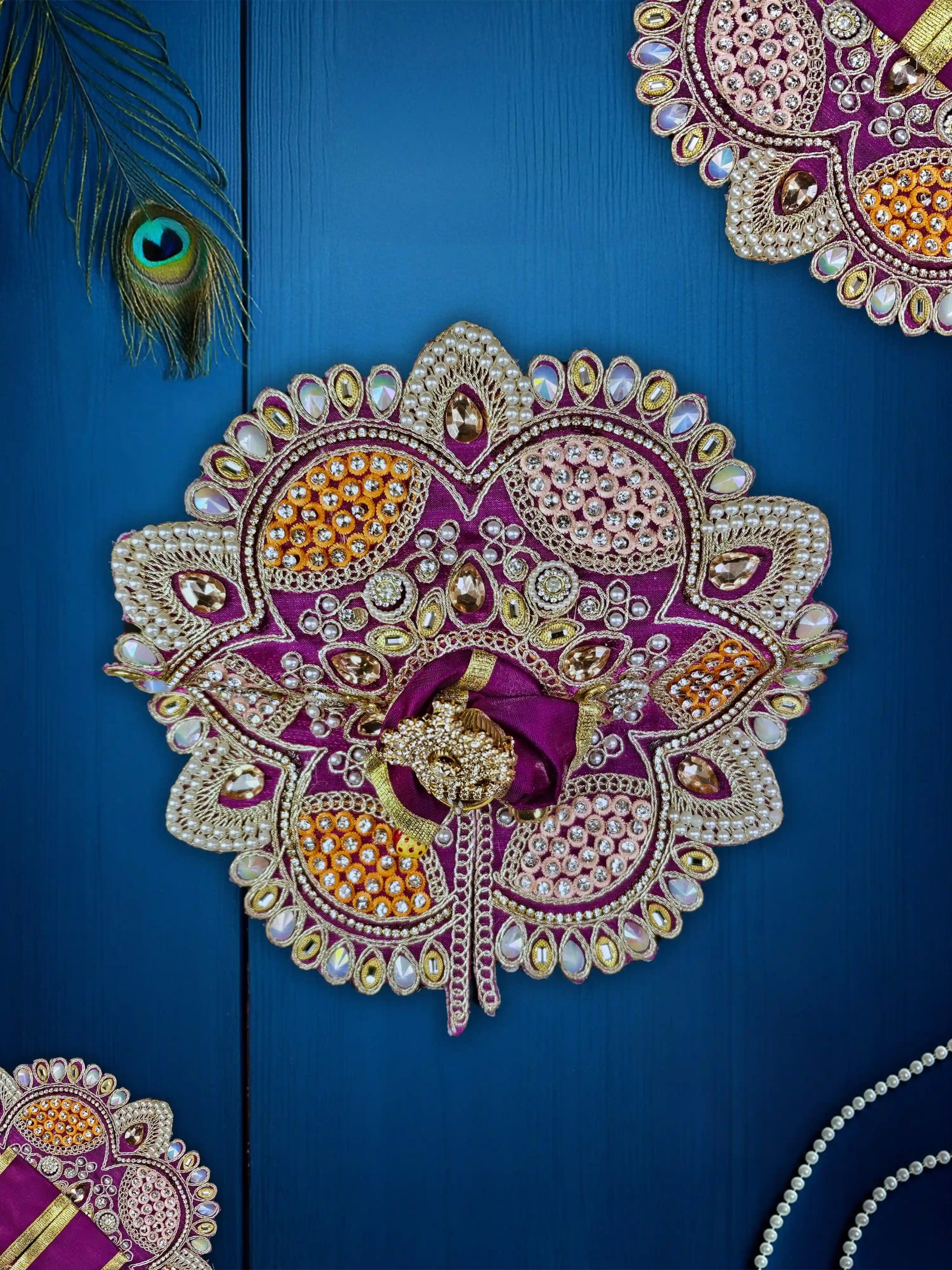 imperial charm purple bal laddu gopal thakur kanha ji dresses poshak 