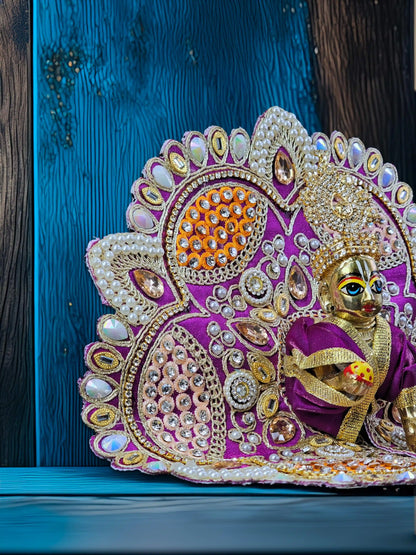 imperial charm purple bal laddu gopal thakur kanha ji dresses poshak 