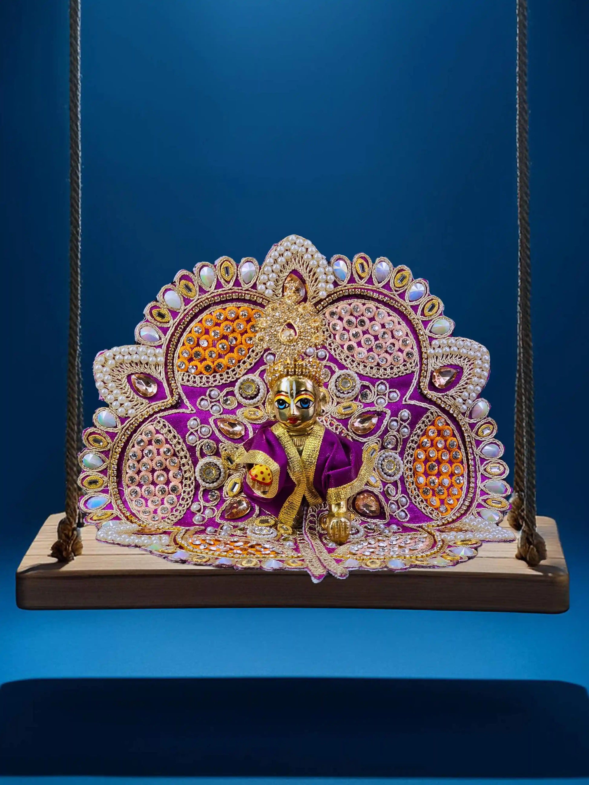 imperial charm purple bal laddu gopal thakur kanha ji dresses poshak 