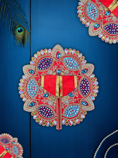 imperial charm red bal laddu gopal thakur kanha ji dresses poshak 