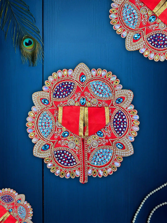 imperial charm red bal laddu gopal thakur kanha ji dresses poshak 
