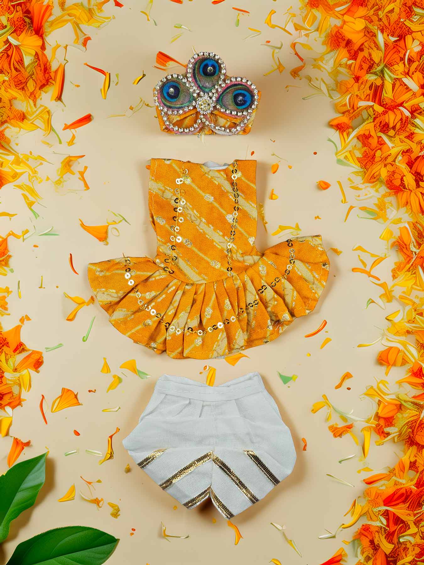 janm kurta pajama dress laddu gopal thakurji kanha ji bal om poshak mathura online best Janmashtami 