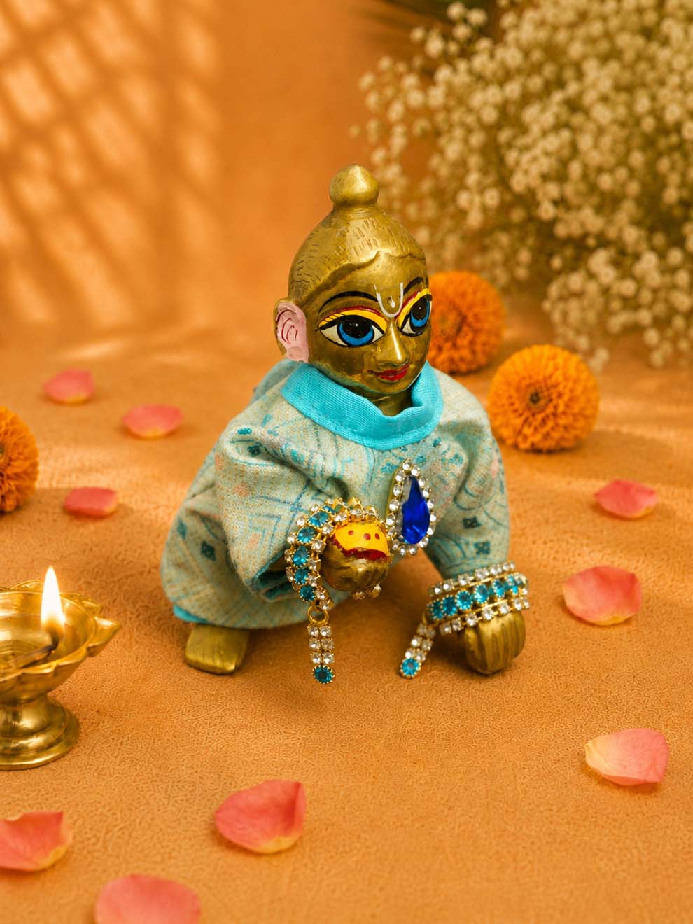 kaade lb Laddu Gopal Dresses Online in India Winter Dress for Poshak Thakurji Kanha Ji Accessories Dhoti Kurta Set Pajama Aasan Janmashtami Special Summer Shringar Fancy Jacket Premium Festival Bistar Combo om poshak kanha thakurji bal lala lalla ladoo