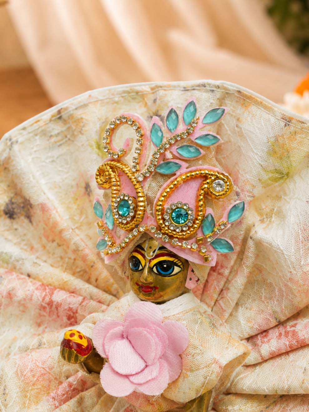 kanha ki phool Laddu Gopal Dresses Online in India Winter Dress for Poshak Thakurji Kanha Ji Accessories Dhoti Kurta Set Pajama Aasan Janmashtami Special Summer Shringar Fancy Jacket Premium Festival Bistar Combo om poshak kanha thakurji bal lala lalla ladoo