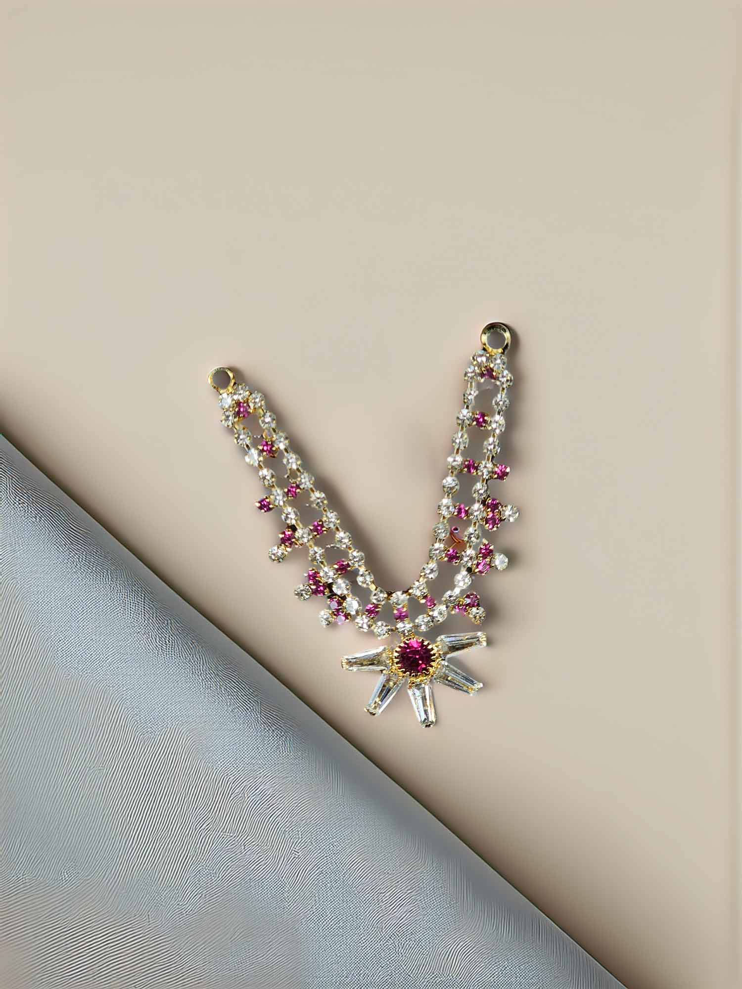 kanhaiya rajat pink shringar jewelry  mukit mala dresses laddu gopal thakurji kanha ji bal om poshak mathura online best Janmashtami for dress