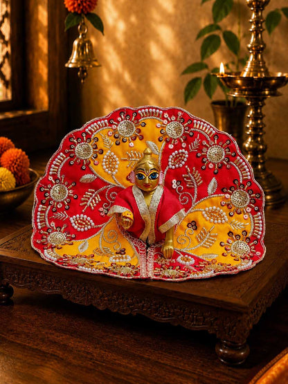kiranjali fancy ry Laddu Gopal Dresses Online in India Winter Dress for Poshak Thakurji Kanha Ji Accessories Dhoti Kurta Set Pajama Aasan Janmashtami Special Summer Shringar Fancy Jacket Premium Festival Bistar Combo om poshak kanha thakurji bal lala lalla ladoo