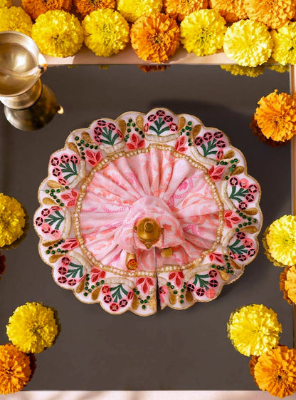 komal Laddu Gopal Dresses Online in India Winter Dress for Poshak Thakurji Kanha Ji Accessories Dhoti Kurta Set Pajama Aasan Janmashtami Special Summer Shringar Fancy Jacket Premium Festival Bistar Combo om poshak kanha thakurji bal lala lalla ladoo
