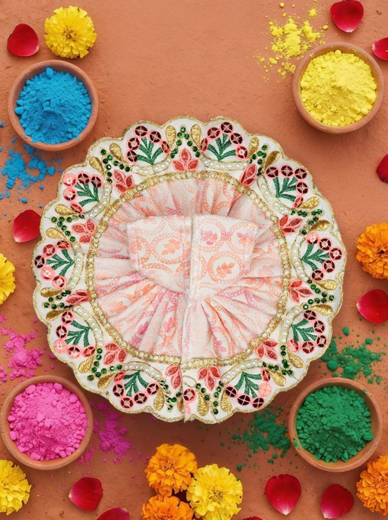 komal braj holi dhoti kurta Diwali Janmashtami dress ladoo dresses laddu gopal dress thakurji kanha ji bal om poshak mathura online best mandir wholesaler manufacturer