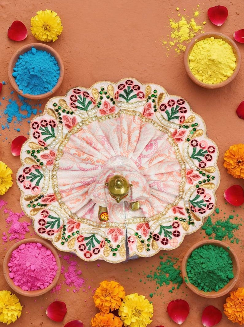 komal braj holi dhoti kurta Diwali Janmashtami dress ladoo dresses laddu gopal dress thakurji kanha ji bal om poshak mathura online best mandir wholesaler manufacturer