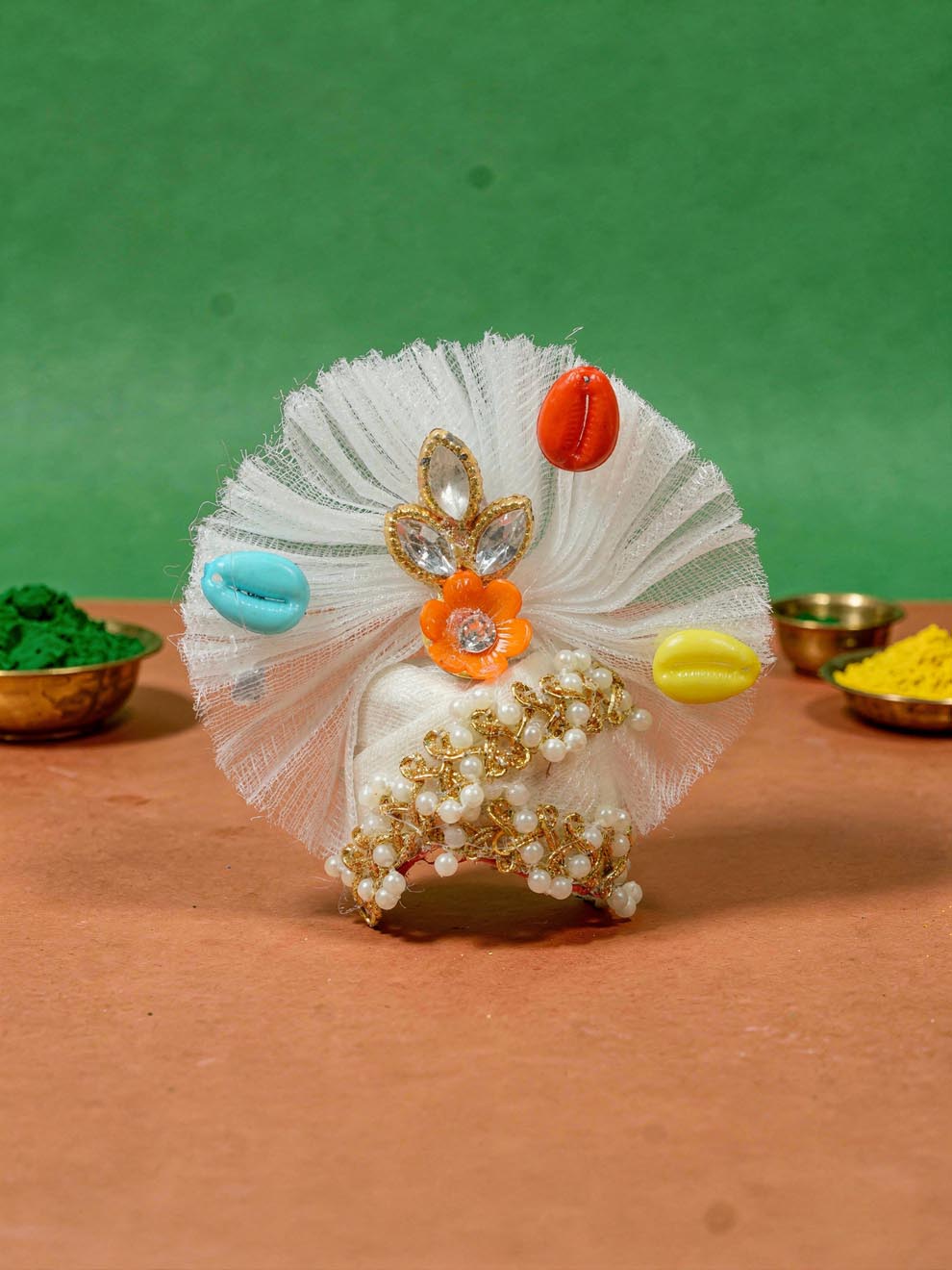 komal white holi summer braj sharad purnima Janmashtami dress ladoo dresses laddu gopal dress thakurji kanha ji bal om poshak mathura online best mandir wholesaler manufacturer