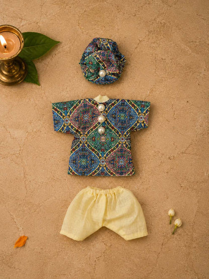 leelansh Laddu Gopal Dresses Online in India Winter Dress for Poshak Thakurji Kanha Ji Accessories Dhoti Kurta Set Pajama Aasan Janmashtami Special Summer Shringar Fancy Jacket Premium Festival Bistar Combo om poshak kanha thakurji bal lala lalla ladoo
