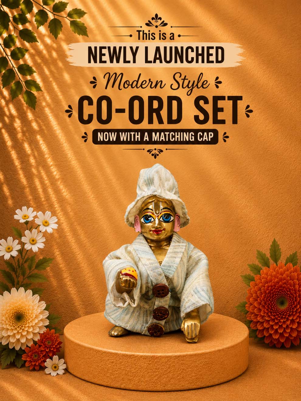 lokpriya combo Laddu Gopal Dresses Online in India Winter Dress for Poshak Thakurji Kanha Ji Accessories Dhoti Kurta Set Pajama Aasan Janmashtami Special Summer Shringar Fancy Jacket Premium Festival Bistar Combo om poshak kanha thakurji bal lala lalla ladoo