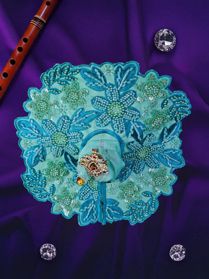 majestic aura green dress laddu gopal thakurji kanha ji bal om poshak mathura premium online