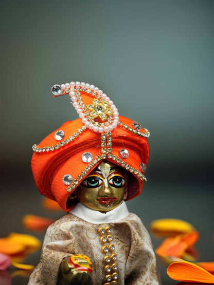 maratha pagdi orange shringar dress ladoo dresses laddu gopal dress thakurji kanha ji bal om poshak mathura online best