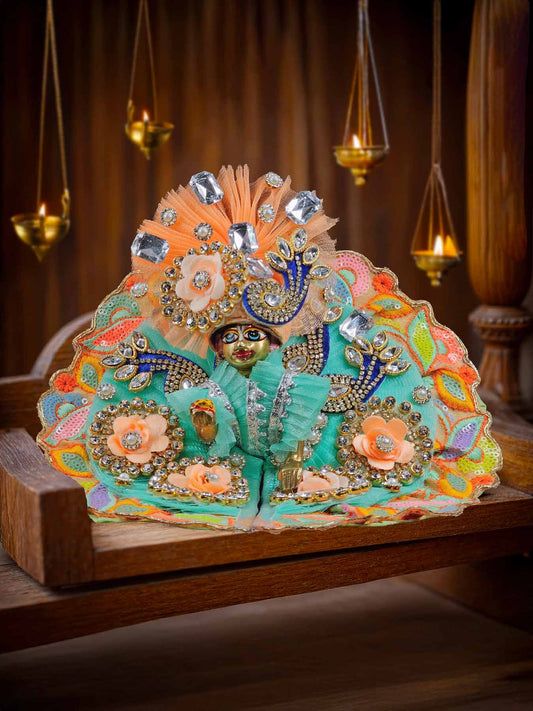mayur heavy dresses laddu gopal thakurji kanha ji bal om poshak mathura online best Janmashtami