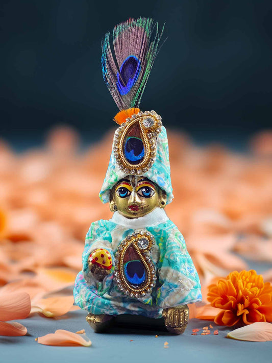 mayur kurta pajama poshak dress laddu gopal thakurji kanha ji bal om poshak mathura online best Janmashtami 