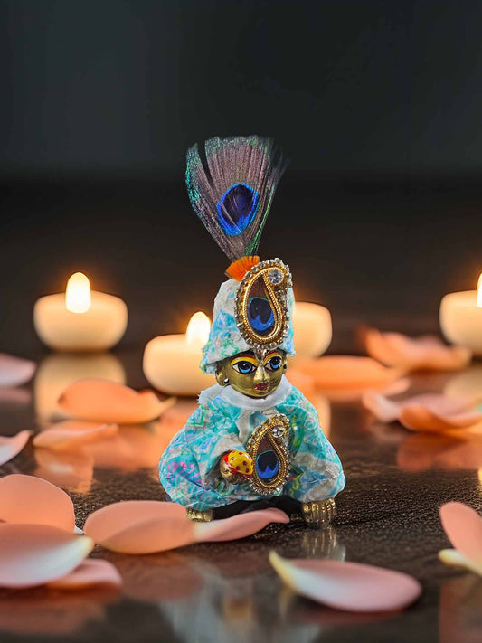 mayur kurta pajama poshak dress laddu gopal thakurji kanha ji bal om poshak mathura online best Janmashtami 
