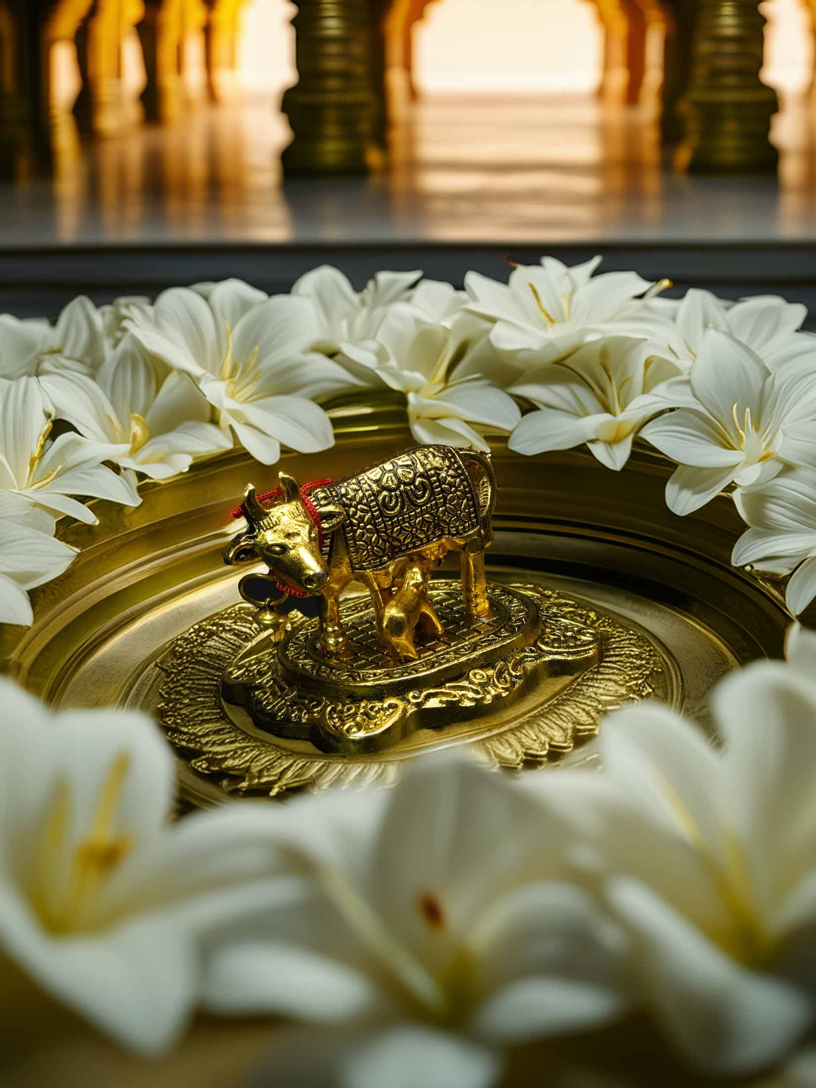 mettalic cow idol dresses laddu gopal dress thakurji kanha ji bal om poshak mathura online best diwali Janmashtami 3