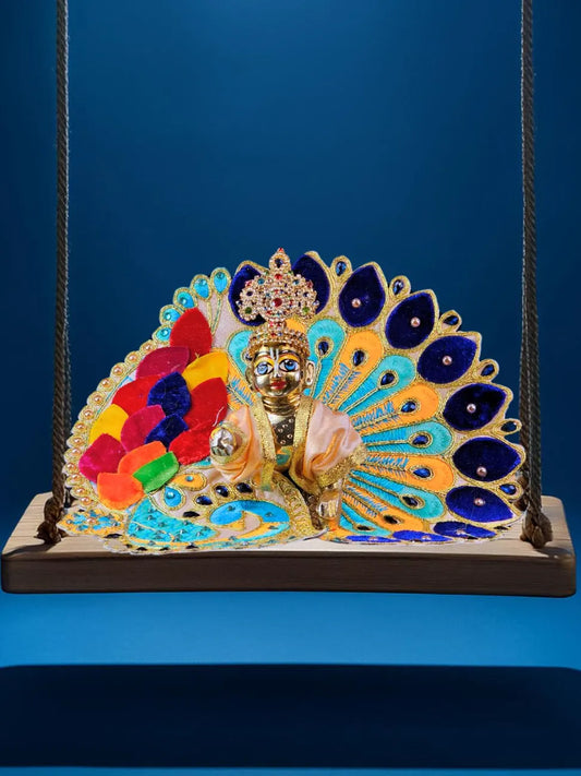 mor beige poshak dress laddu gopal thakurji kanha ji bal om poshak mathura online 