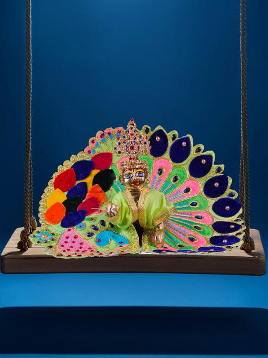 mor green poshak dress laddu gopal thakurji kanha ji bal om poshak mathura online 