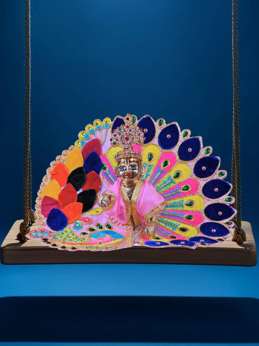 mor pink poshak dress laddu gopal thakurji kanha ji bal om poshak mathura online 