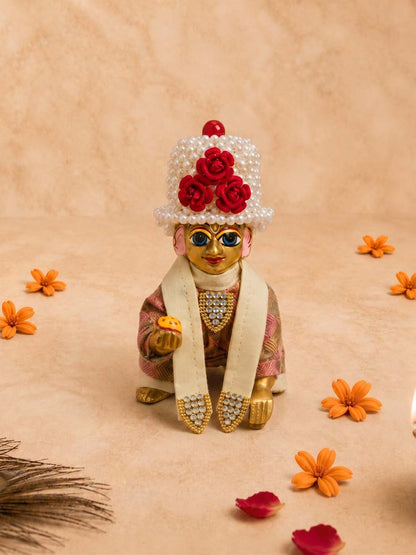 moti kalika Laddu Gopal Dresses Online in India Winter Dress for Poshak Thakurji Kanha Ji Accessories Dhoti Kurta Set Pajama Aasan Janmashtami Special Summer Shringar Fancy Jacket Premium Festival Bistar Combo om poshak kanha thakurji bal lala lalla ladoo