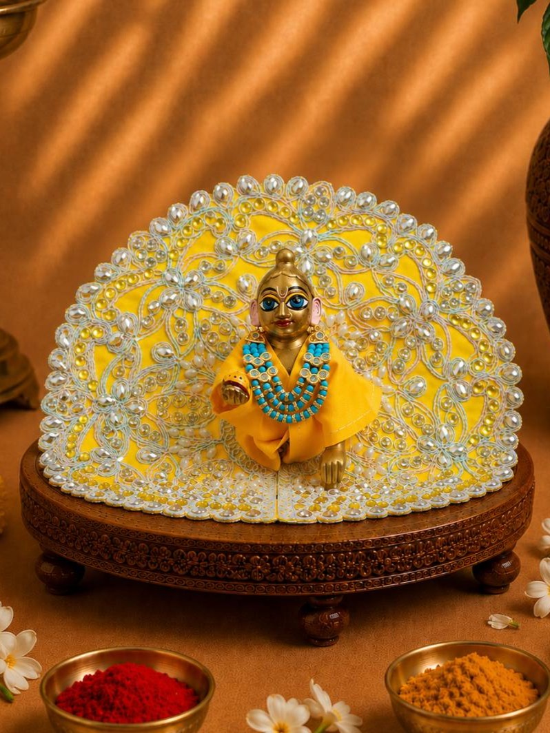 moti mala b Laddu Gopal Dresses Online in India Winter Dress for Poshak Thakurji Kanha Ji Accessories Dhoti Kurta Set Pajama Aasan Janmashtami Special Summer Shringar Fancy Jacket Premium Festival Bistar Combo om poshak kanha thakurji bal lala lalla ladoo