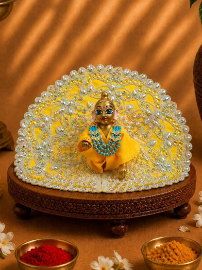 moti mala b Laddu Gopal Dresses Online in India Winter Dress for Poshak Thakurji Kanha Ji Accessories Dhoti Kurta Set Pajama Aasan Janmashtami Special Summer Shringar Fancy Jacket Premium Festival Bistar Combo om poshak kanha thakurji bal lala lalla ladoo